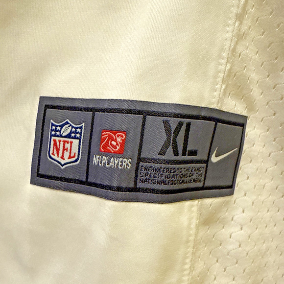 Nike NFL #11 Wentz Philadelphia Eagles White Players Jersey On Field Size XL NWT - Picture 4 of 13